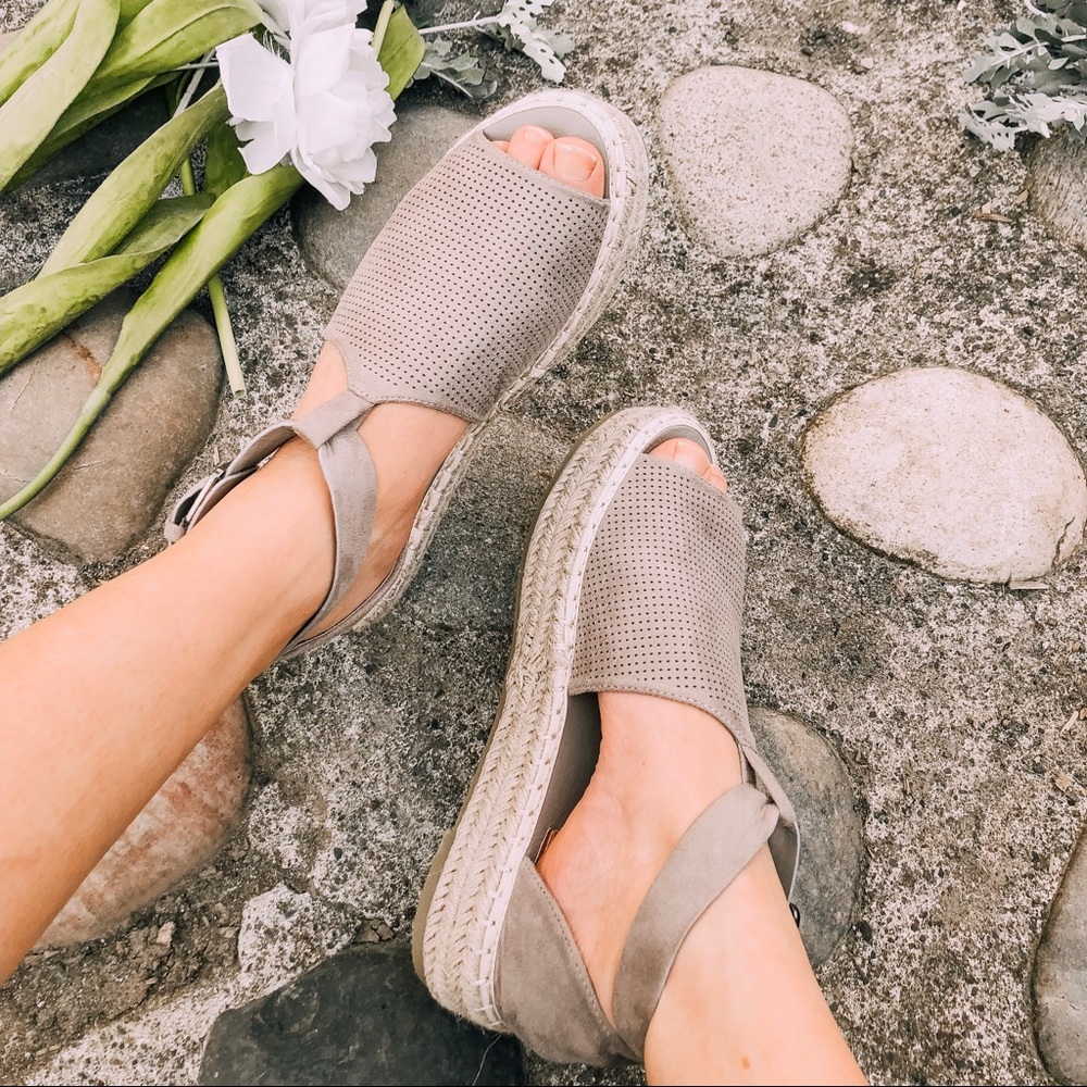 The ESMÉ Open Toe Cutout Espadrilles✨